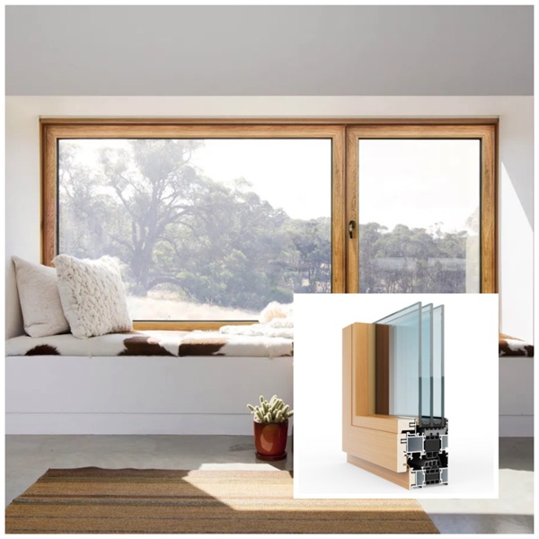 HaloGlass Aluminum Wood Windows